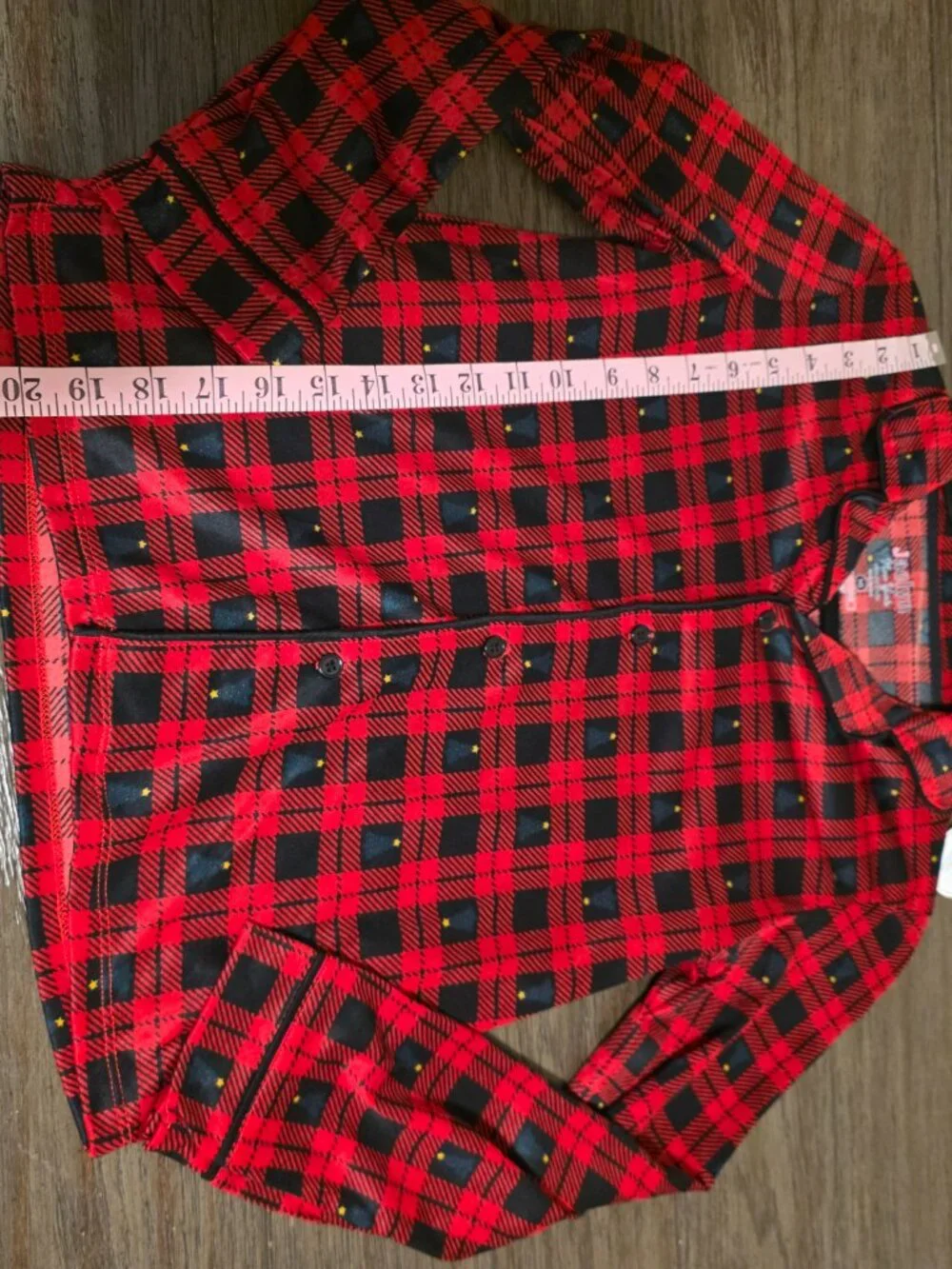 Jaclyn Girls Buffalo Check Christmas Tree Pajama Set NWT Size 10
